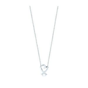 Tiffany & co sterling paloma heart necklace